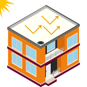 System For Roof Insulation Using Foam Concrete, EPS Sheets & Heat Reflective Coating