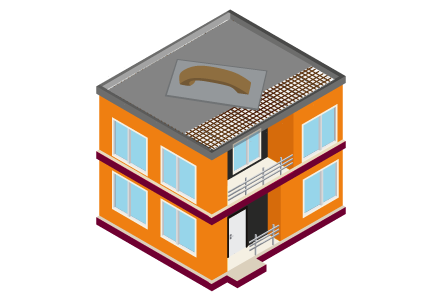 Concrete voids repair illustration